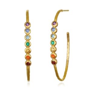 Balanced Spirit Chakra Gold Earrings