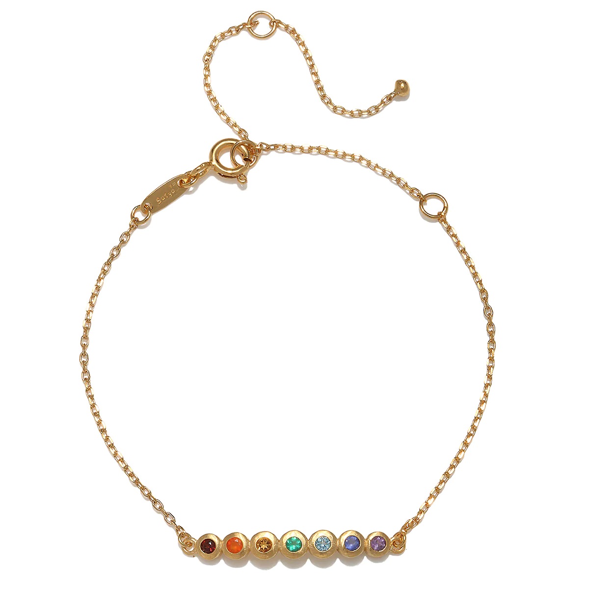 Flowing Energy Chakra Gold Bracelet