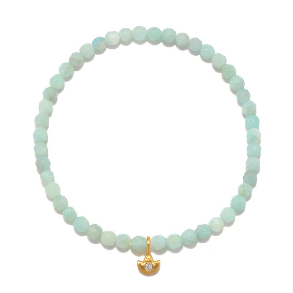 Guided Inception Amazonite Lotus Stretch Bracelet