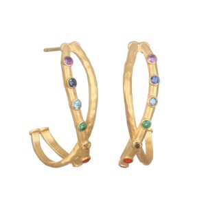 Magnetic Energy Chakra Hoop Earrings